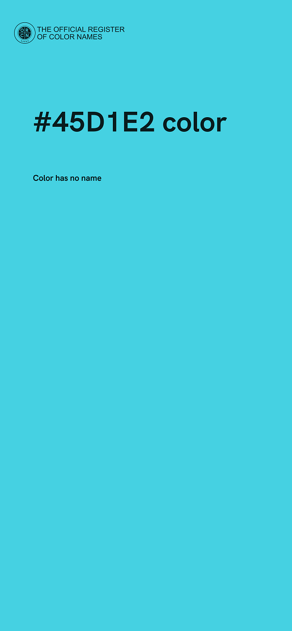 #45D1E2 color image