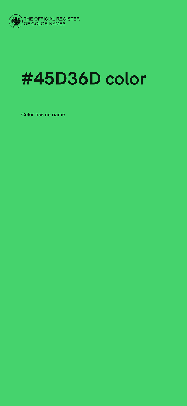 #45D36D color image