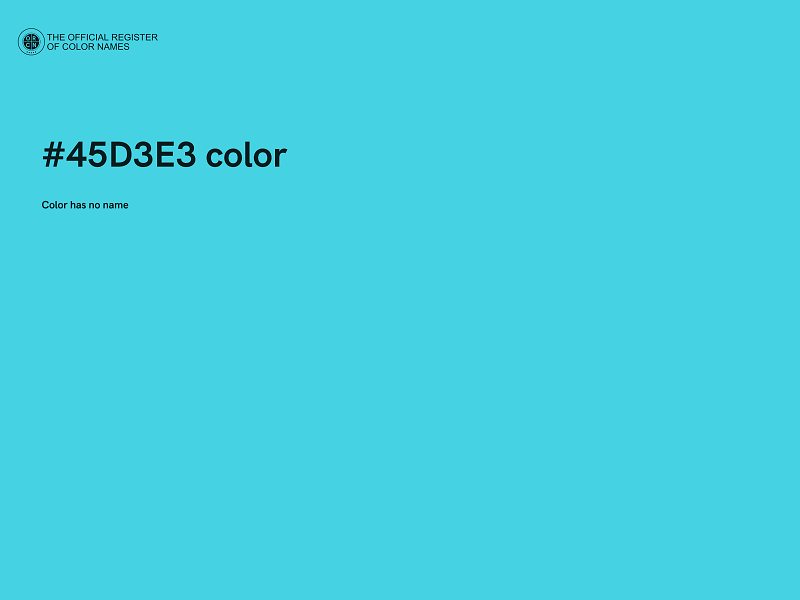 #45D3E3 color image