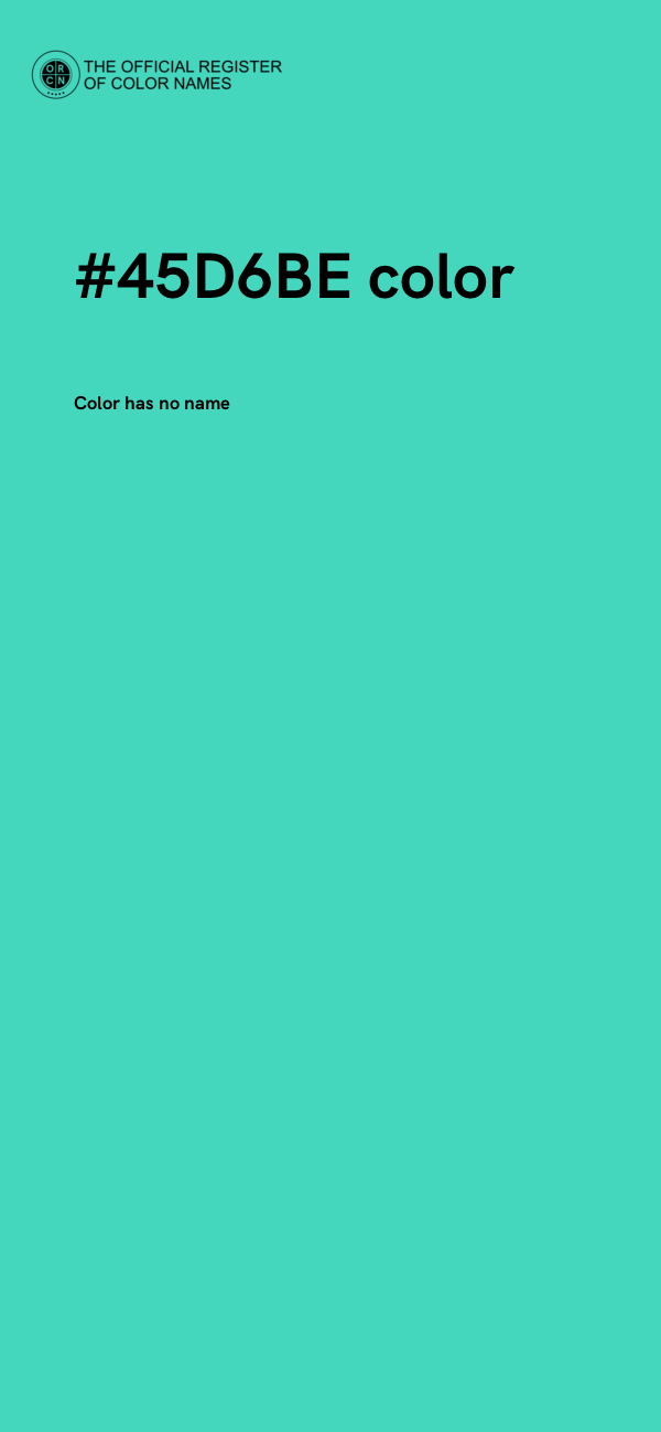 #45D6BE color image