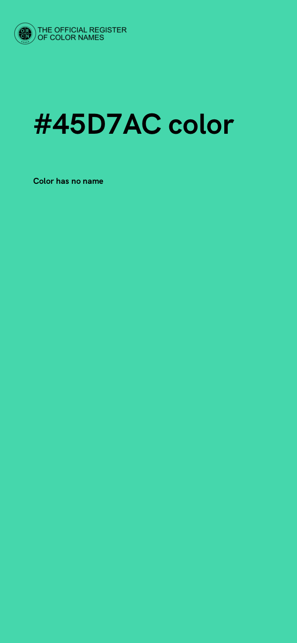 #45D7AC color image