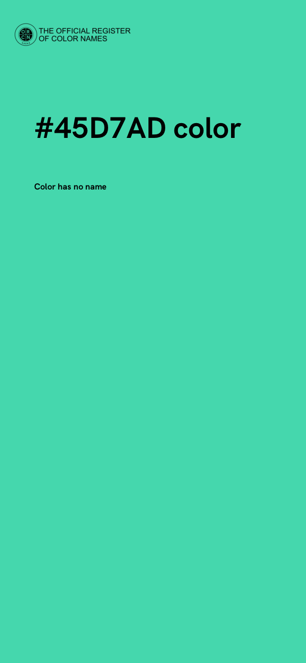 #45D7AD color image