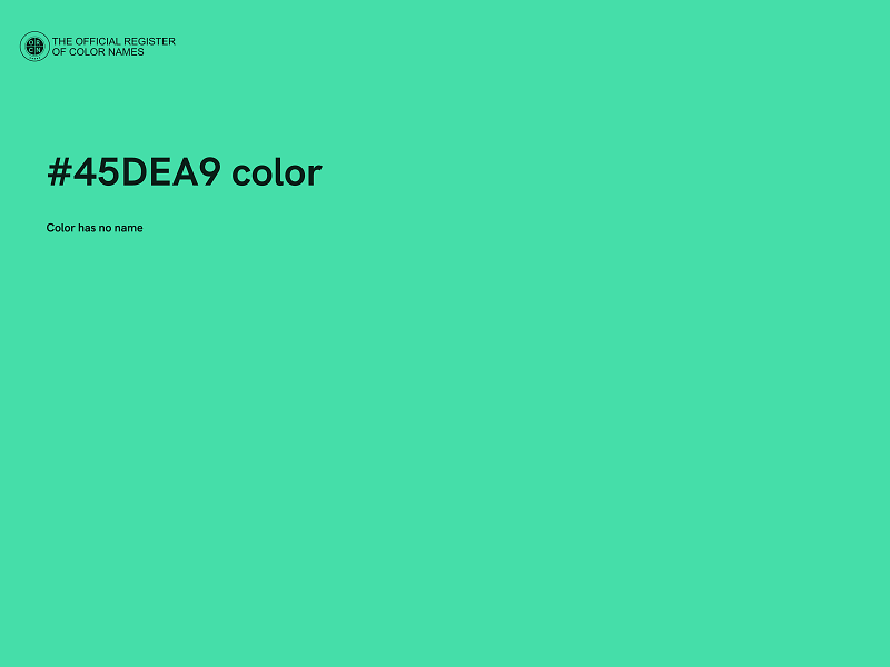#45DEA9 color image