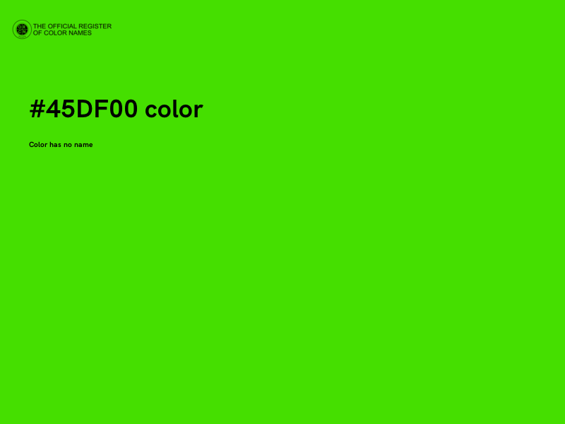 #45DF00 color image