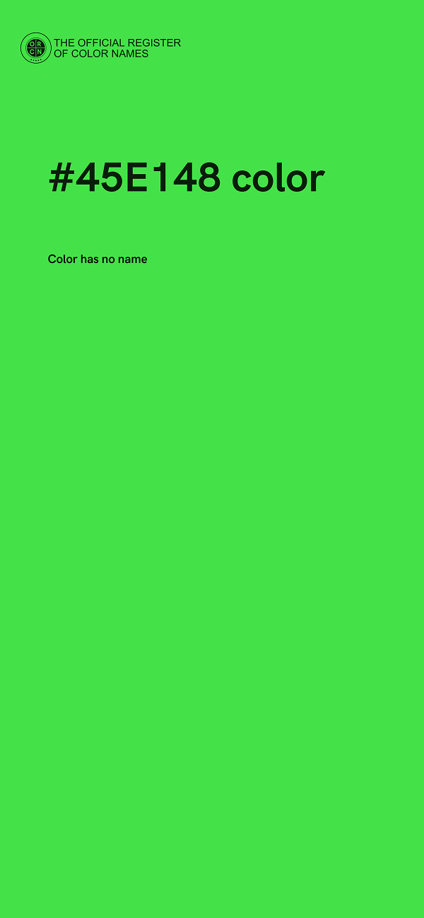 #45E148 color image