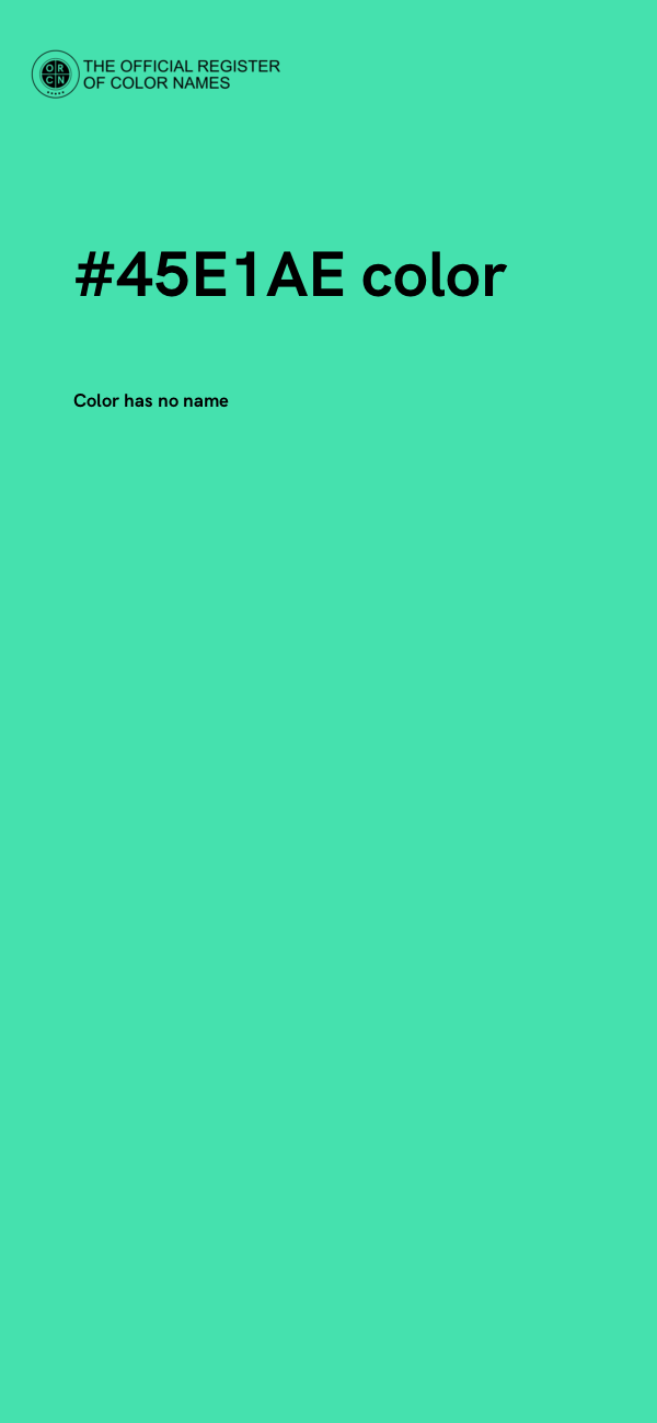 #45E1AE color image