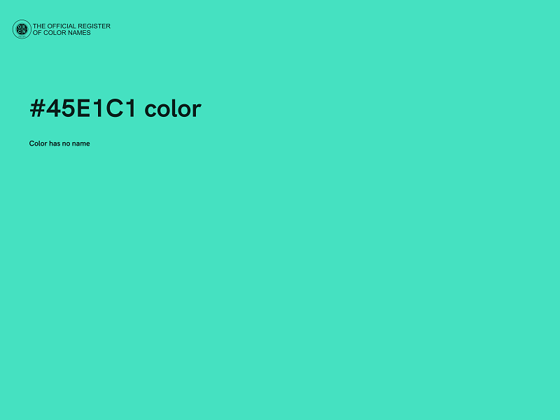 #45E1C1 color image