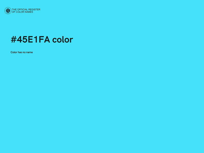 #45E1FA color image