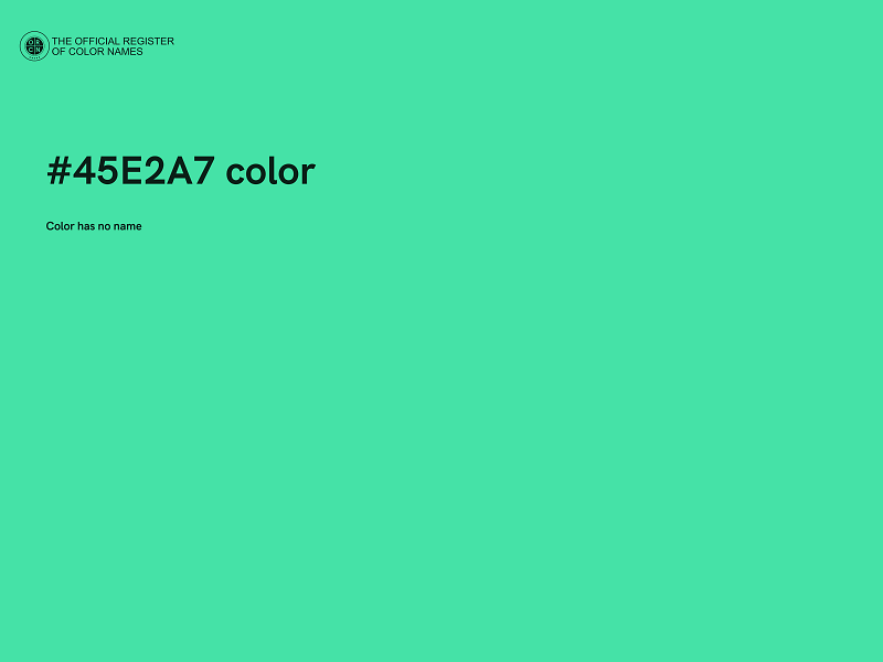 #45E2A7 color image