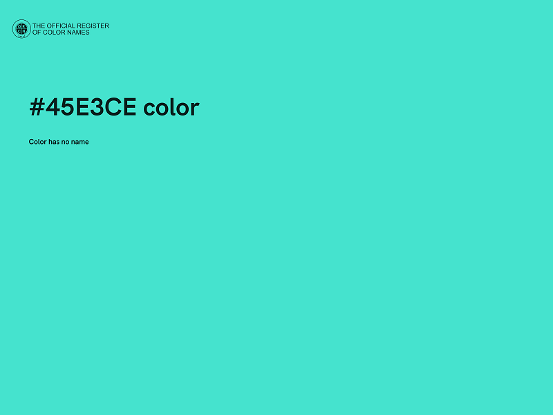 #45E3CE color image