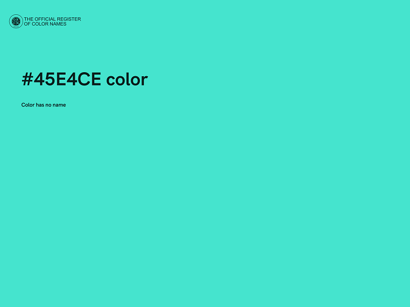 #45E4CE color image