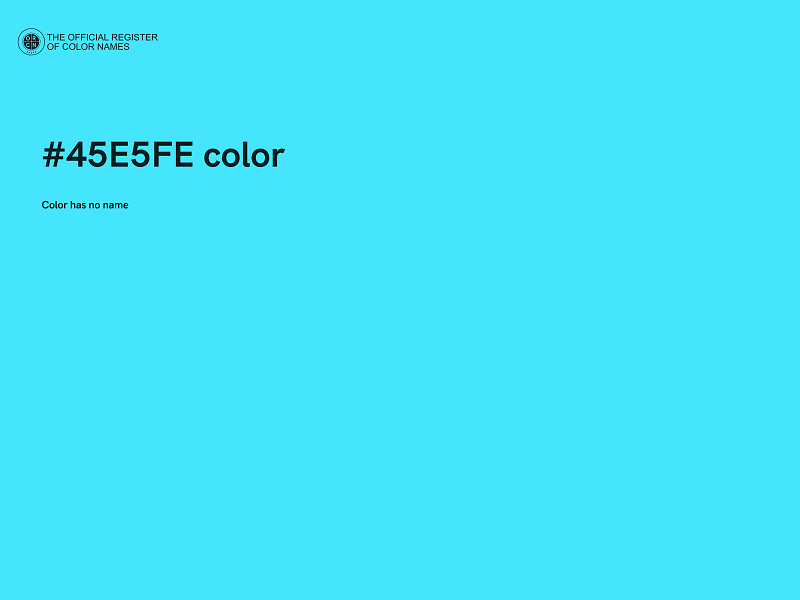 #45E5FE color image