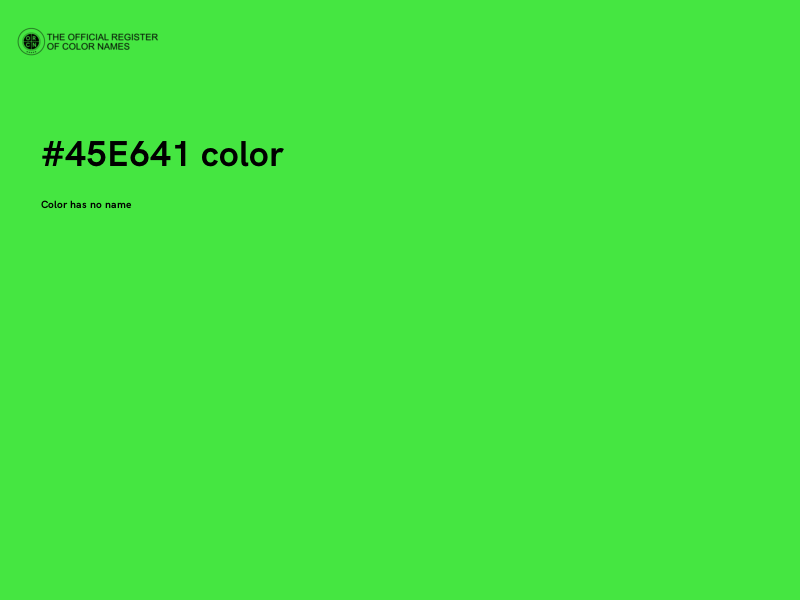 #45E641 color image