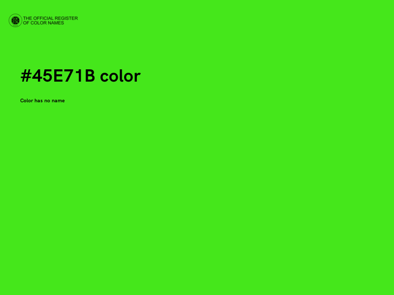 #45E71B color image