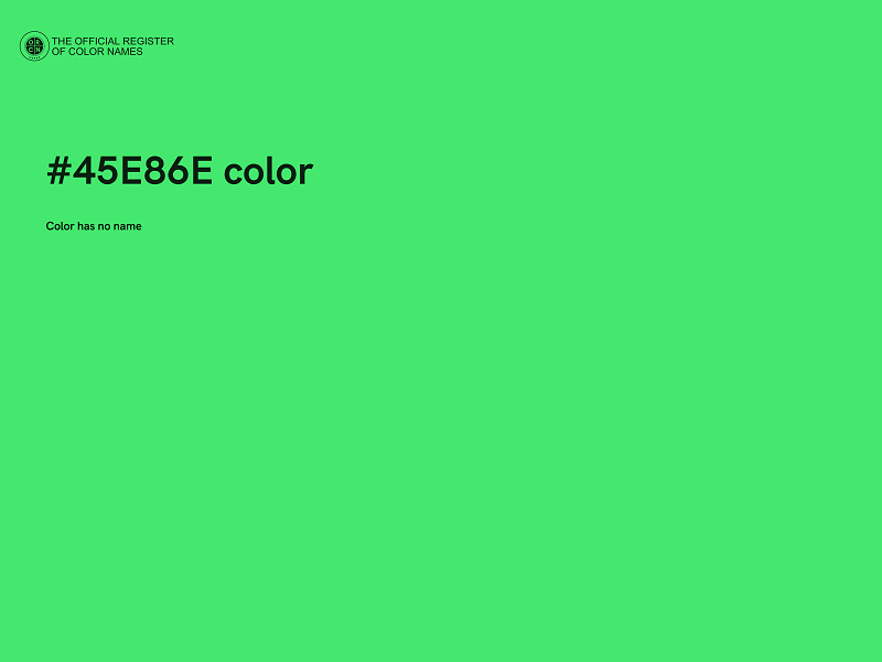 #45E86E color image