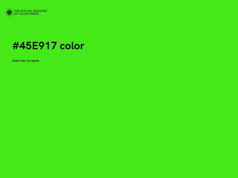 #45E917 color image