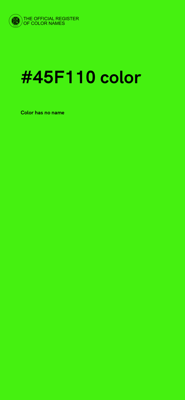 #45F110 color image