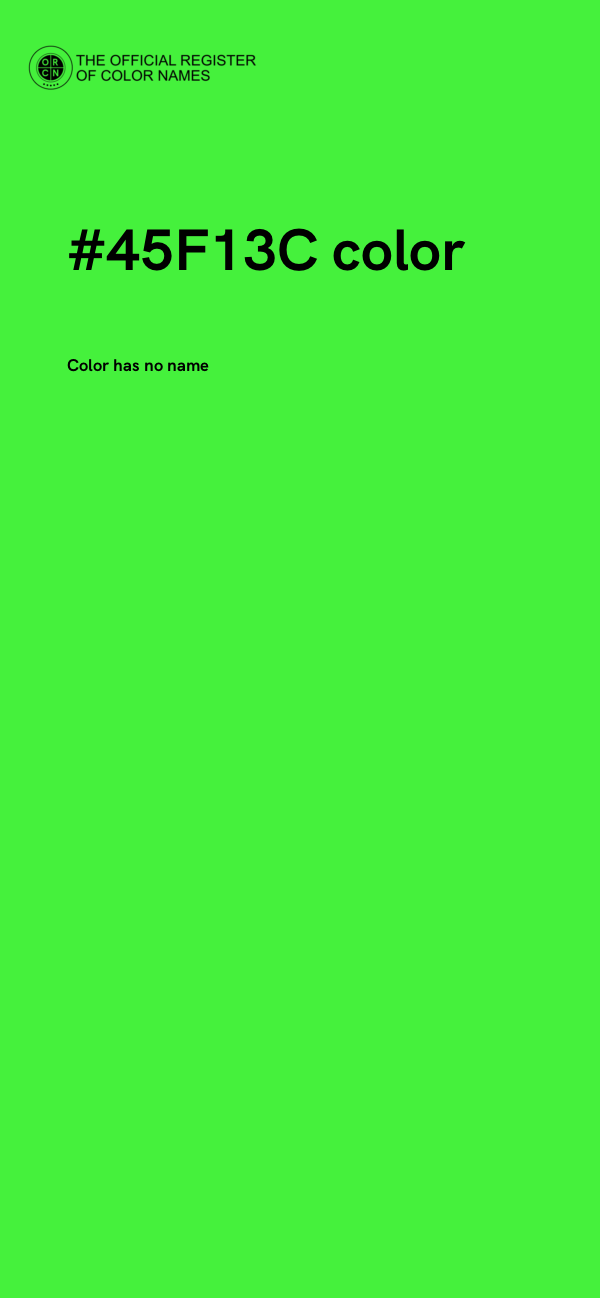 #45F13C color image
