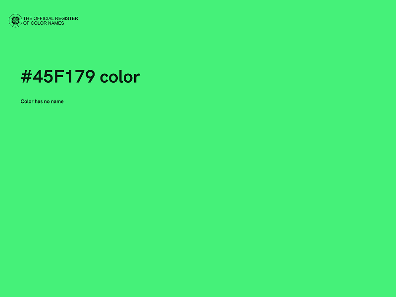 #45F179 color image