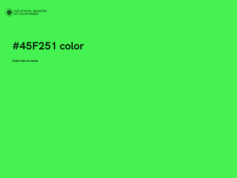 #45F251 color image