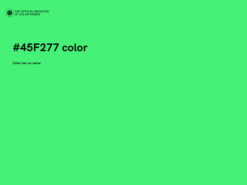 #45F277 color image