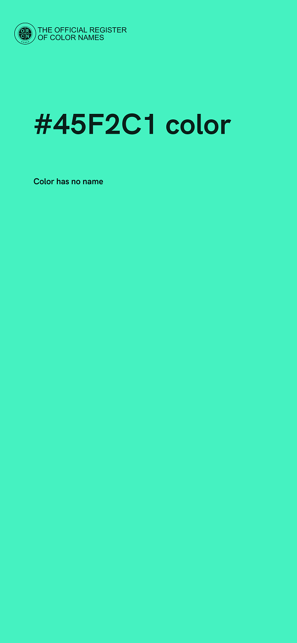 #45F2C1 color image