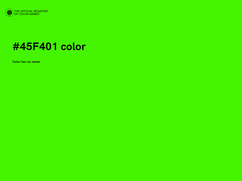 #45F401 color image