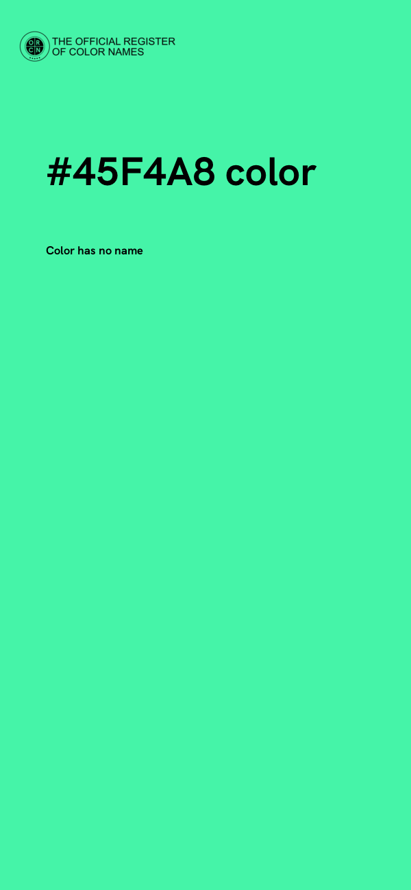 #45F4A8 color image