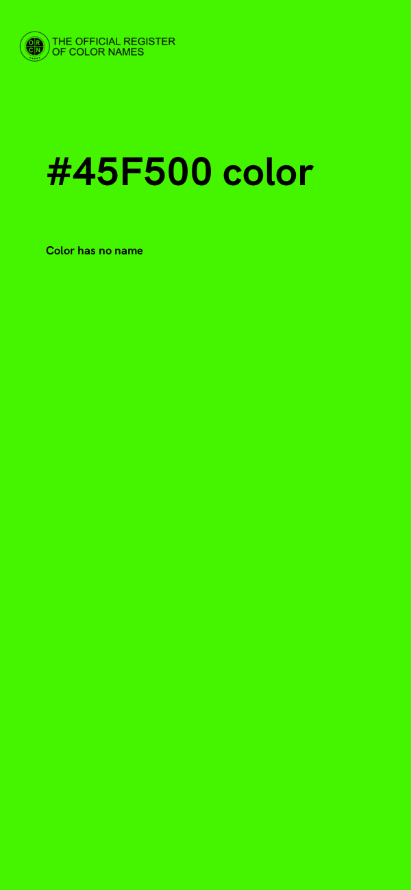 #45F500 color image