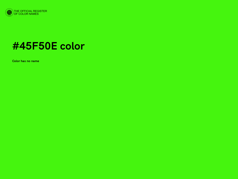#45F50E color image