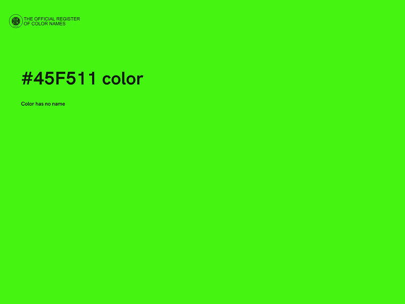 #45F511 color image