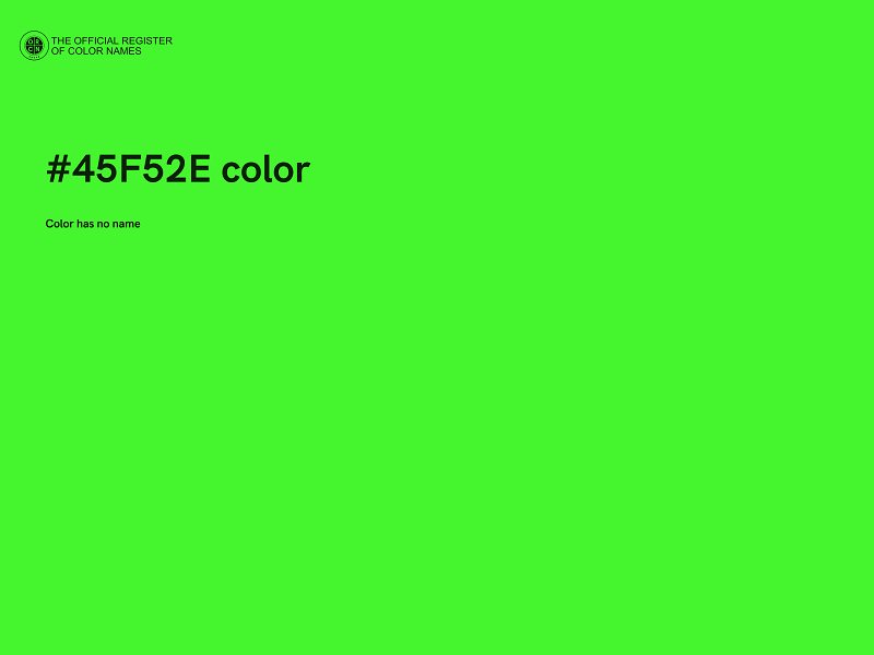 #45F52E color image
