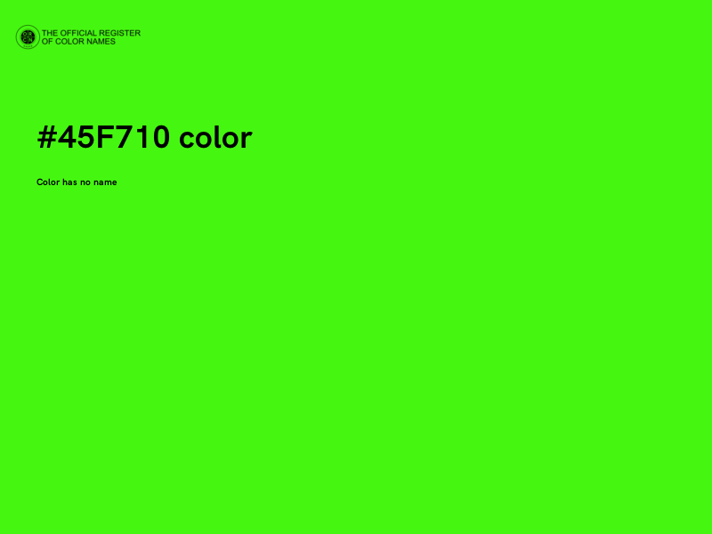#45F710 color image