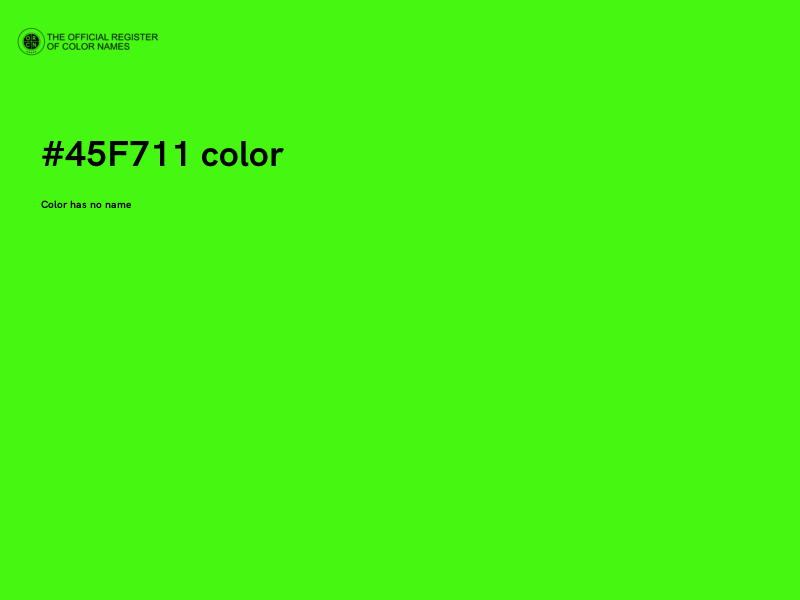 #45F711 color image
