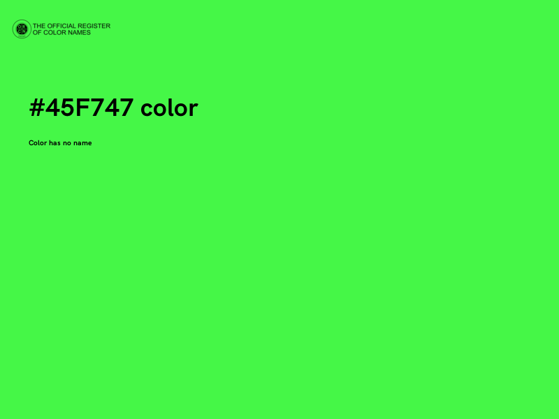 #45F747 color image