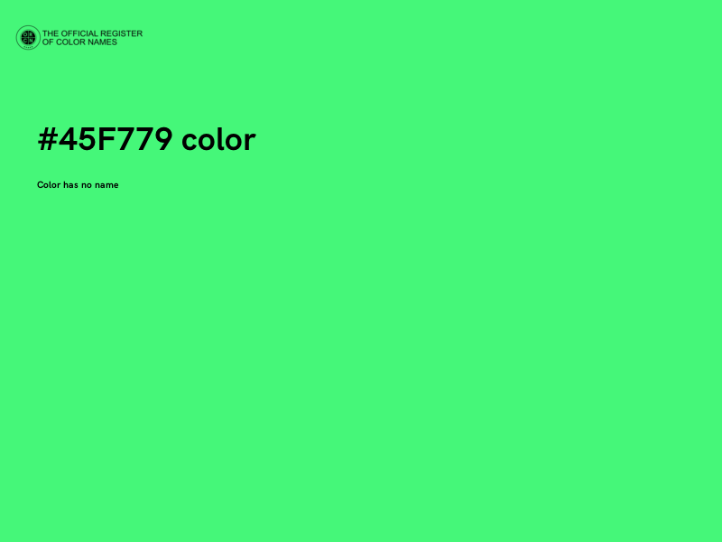 #45F779 color image
