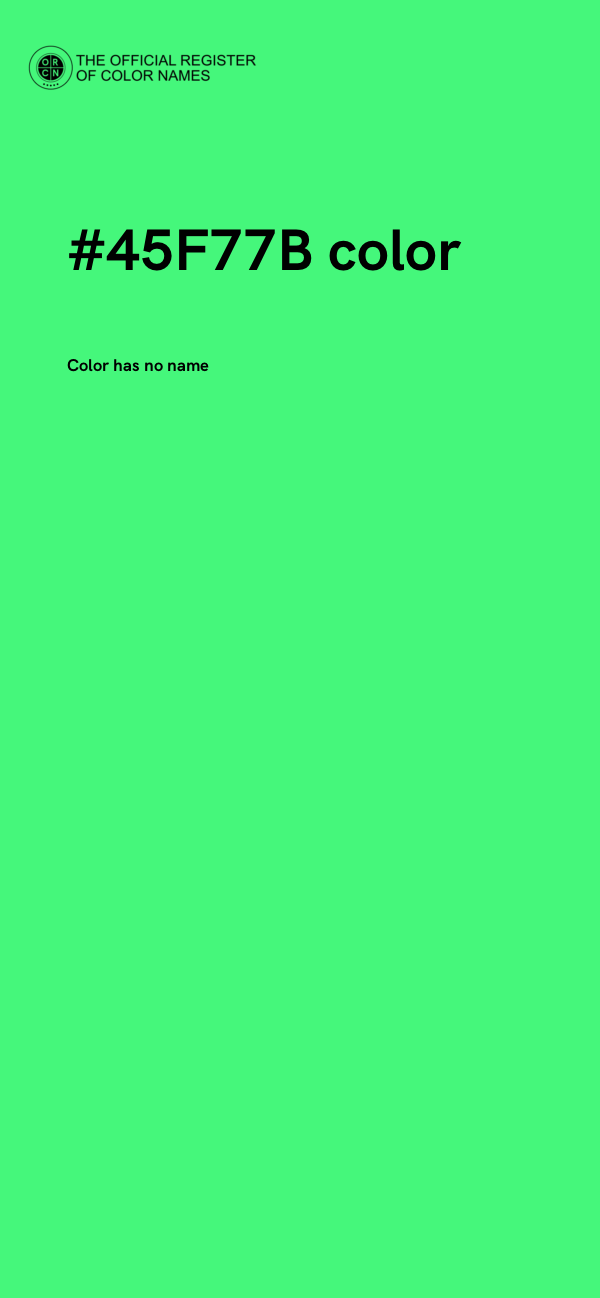 #45F77B color image