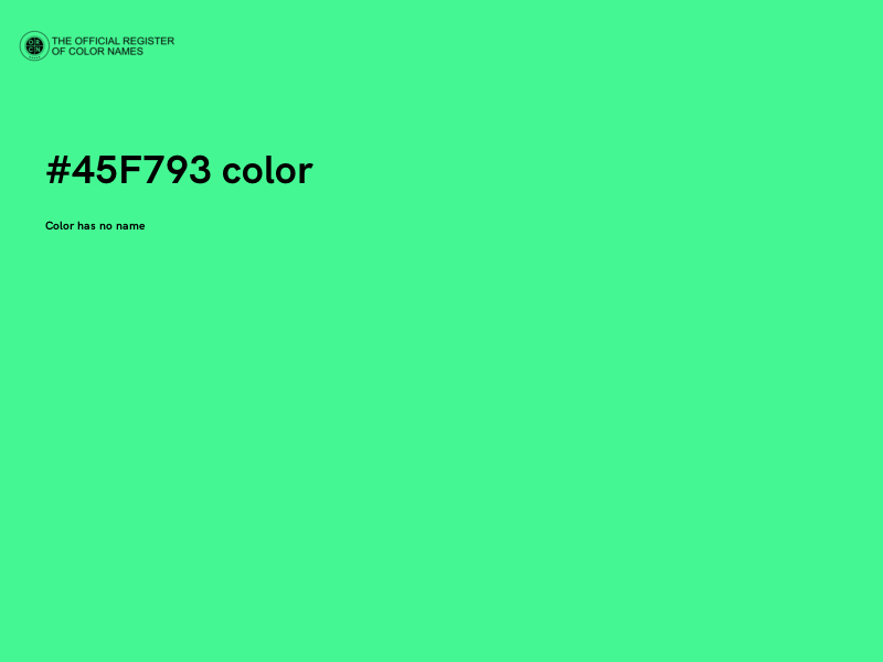 #45F793 color image