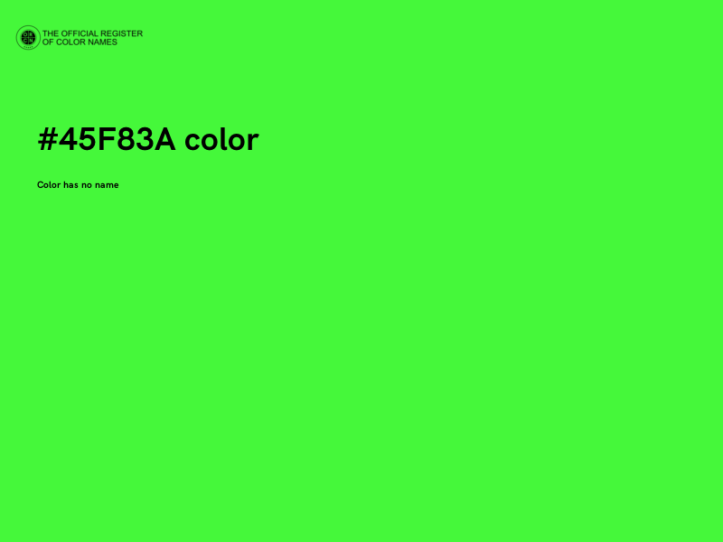 #45F83A color image