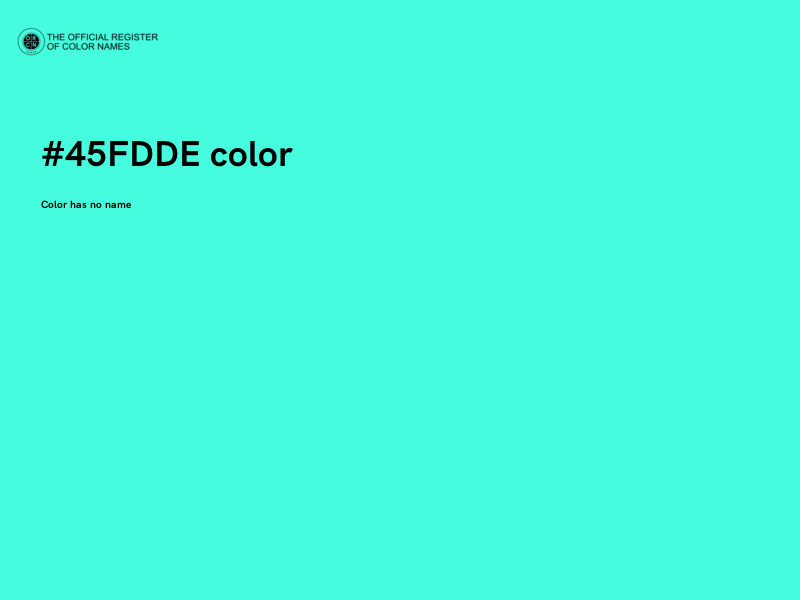 #45FDDE color image