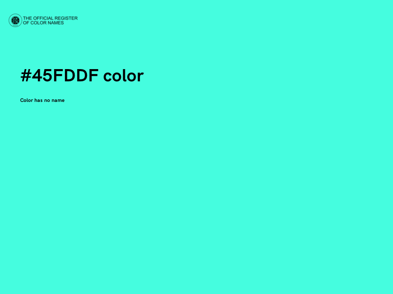 #45FDDF color image