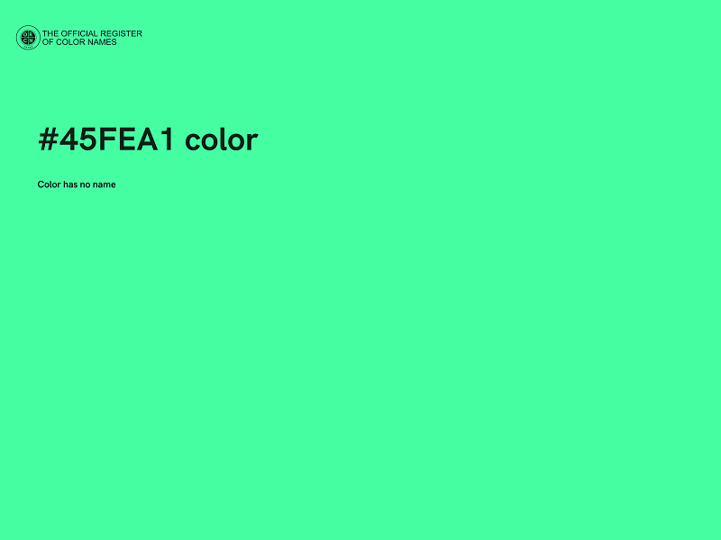 #45FEA1 color image