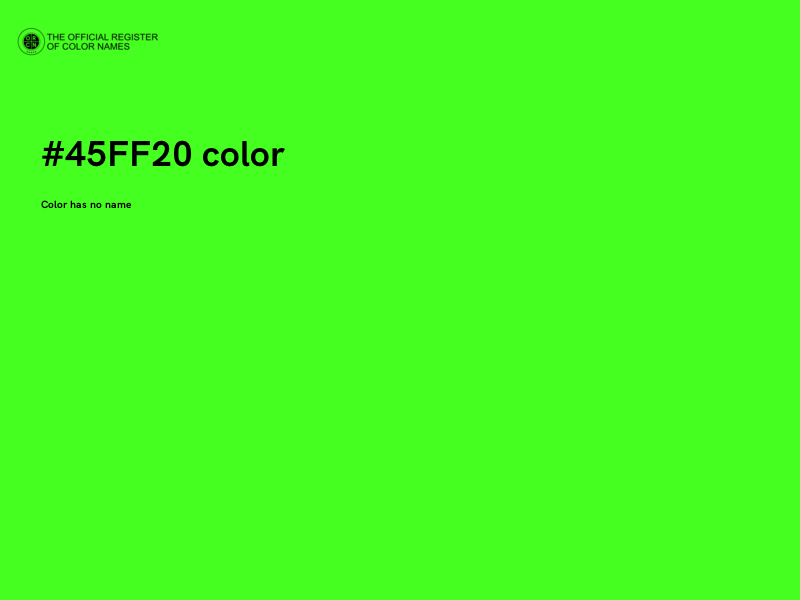 #45FF20 color image