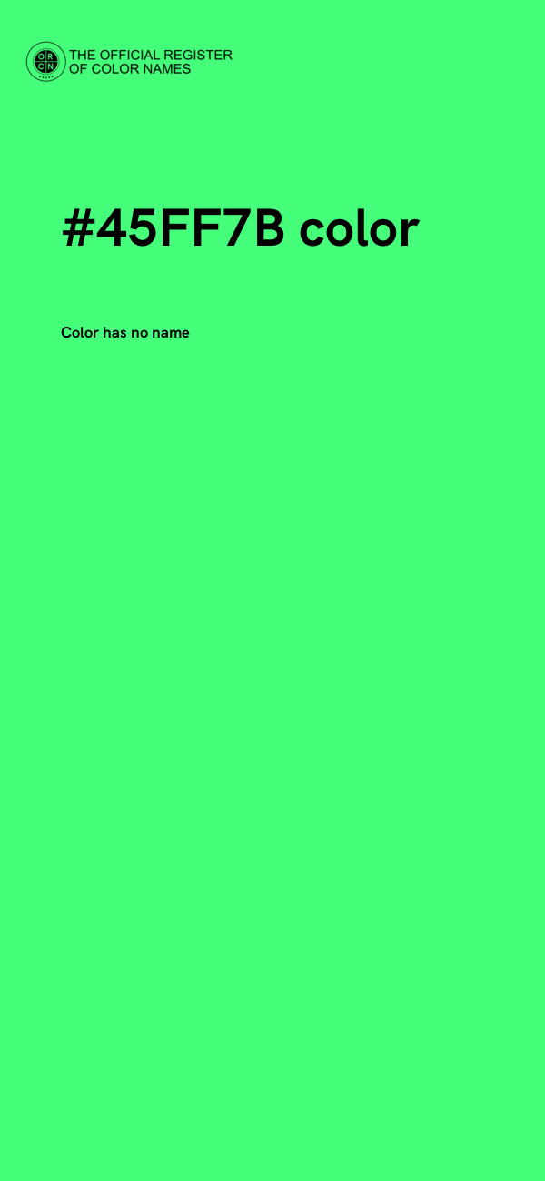 #45FF7B color image