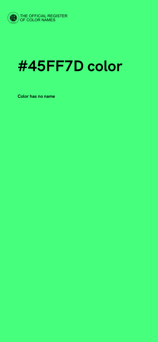#45FF7D color image