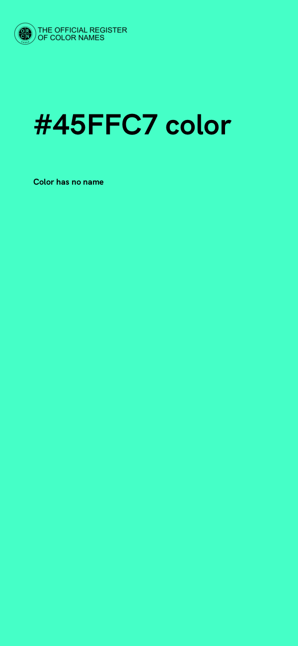 #45FFC7 color image