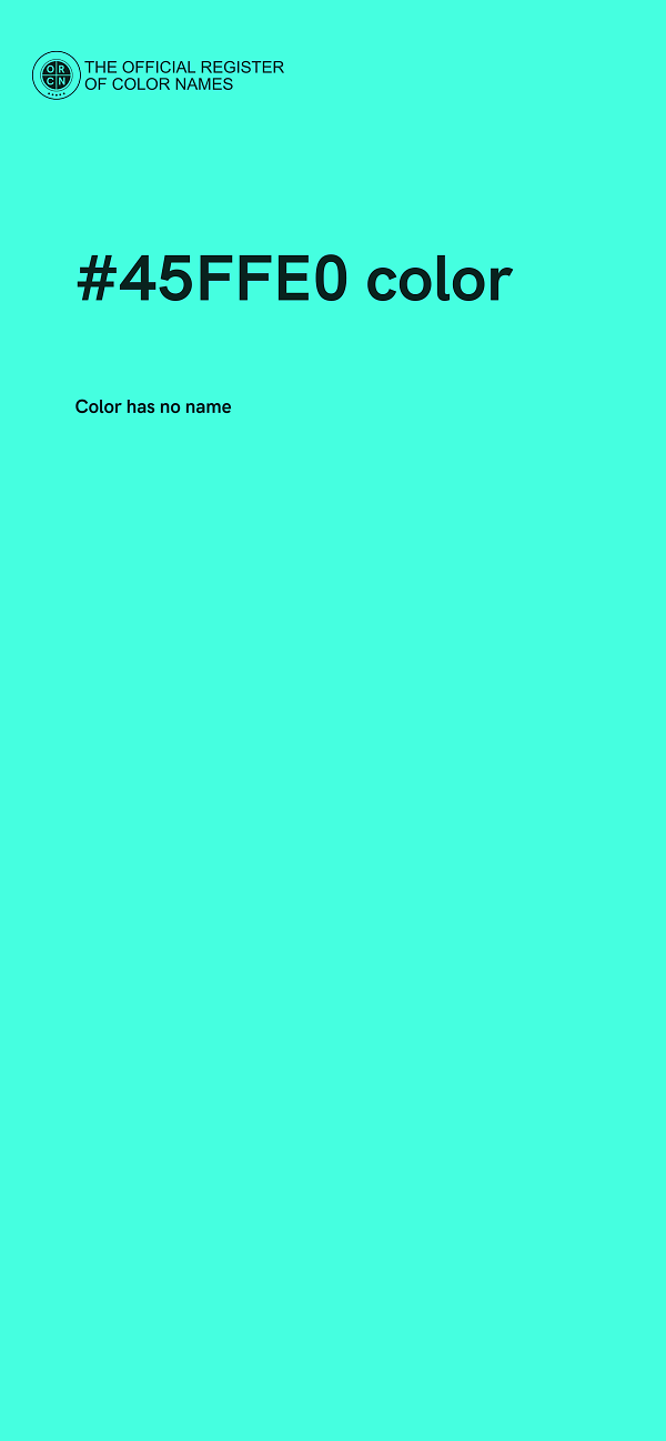 #45FFE0 color image