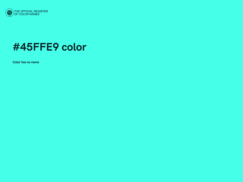 #45FFE9 color image