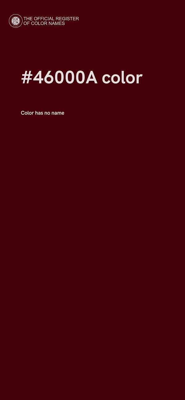 #46000A color image