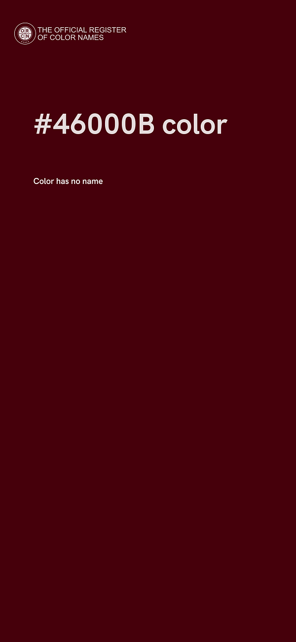 #46000B color image